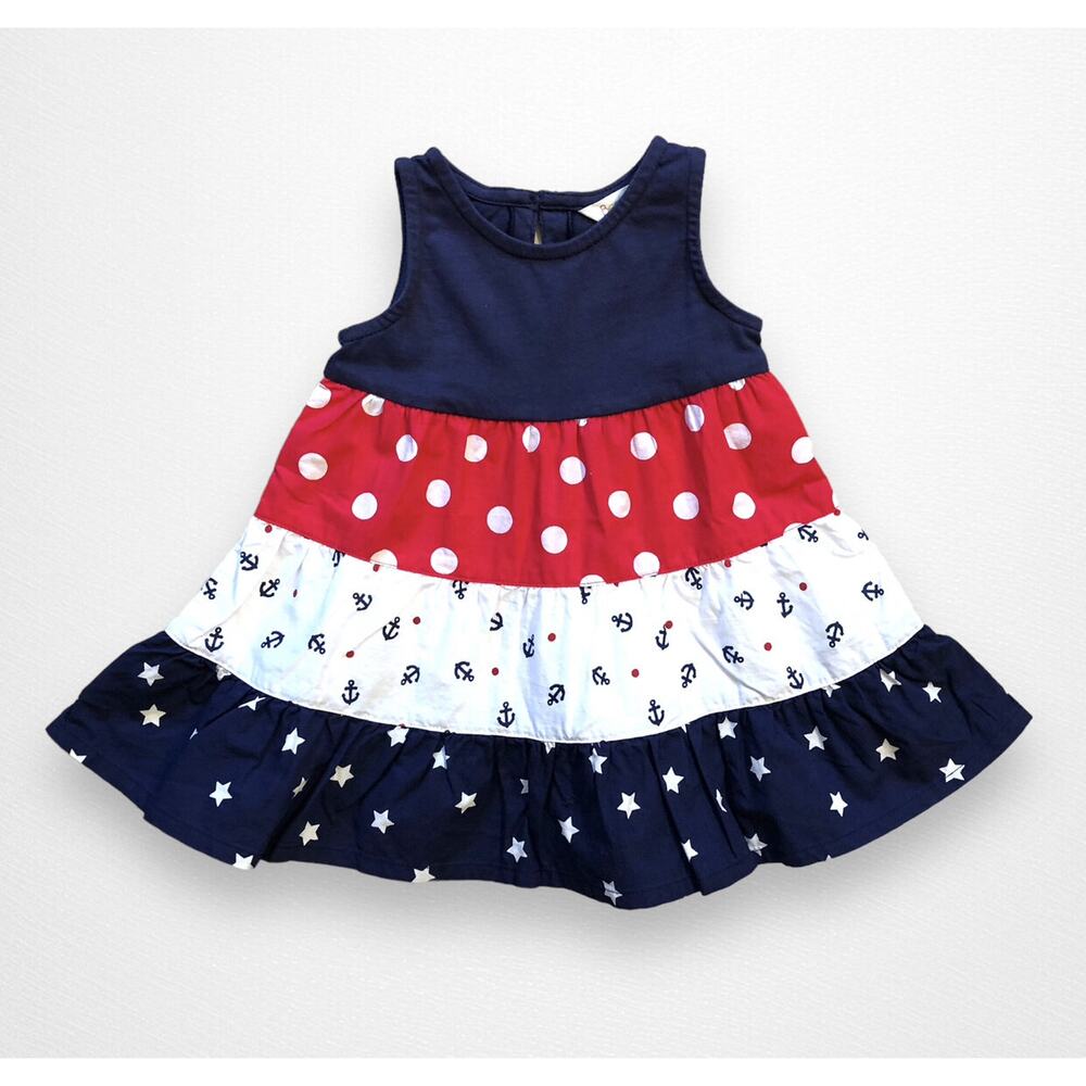 ⚓️ NEW Nautical Cotton Sundress, Size 0-3 Months